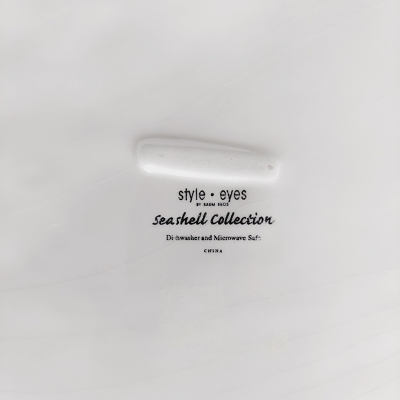 Style-Eyes By Baum Bros. Seashell Collection Serving Platter Plate - Picture 5 of 5